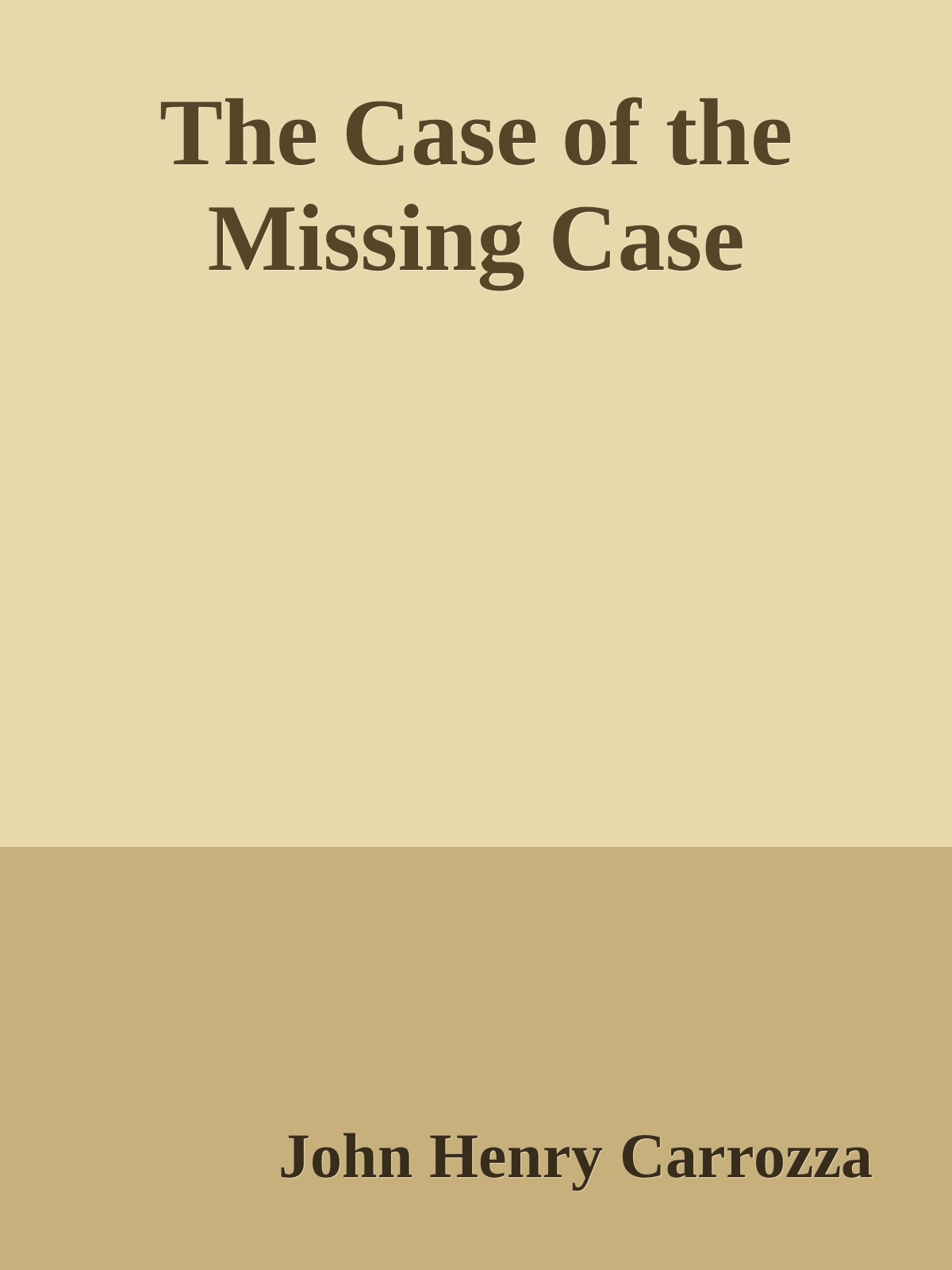 The Case of the Missing Case